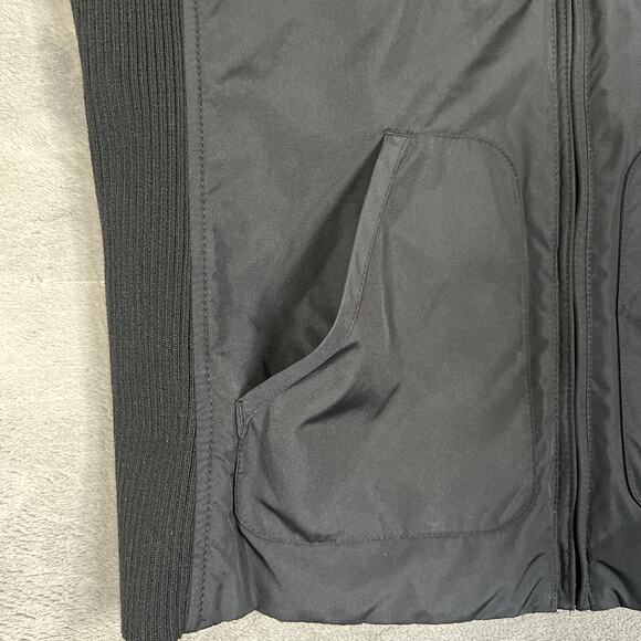 LRL Ralph Lauren Vest Small Animal Print Reversible Shell Knit Sides Zip Pockets - Picture 6 of 11